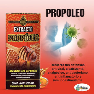 Extracto de Propoleo Refuerza tus Defensas Antiviral 60ml.