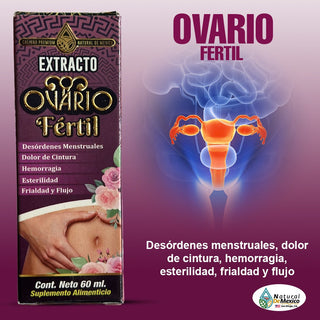 Extracto Ovario Fertil Desordenes Menstruales Hemorragia Esterilidad Flujo 60ml.