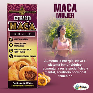 Extracto de Maca para Mujer Aumenta la Energia y Resisencia Fisica y Mental 60ml.