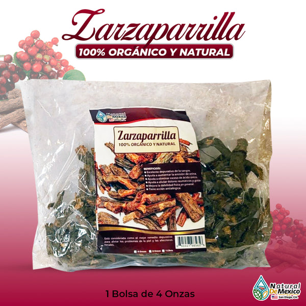 Raíz de Zarzaparrilla Herbal Tea 4oz-113g. Infusion Mexican Herb