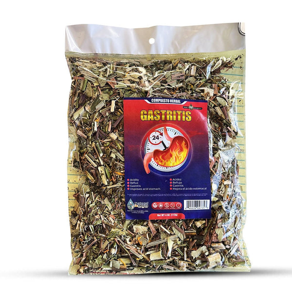 Gastritis Compuesto Herbal/Tea 4 Oz-113gr. Antinflammatory Gastritis, H. Pylori, Heartburn