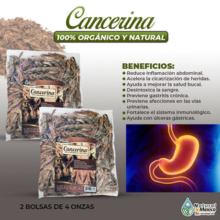 Raiz de Cancerina 8 oz-227g. (2/4 oz) Herbal/Tea Cancerina Bark Corteza MEXICO