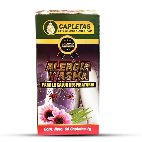 Suplemento Alergia y Asma 60 Caps Apoya Desintoxicacion Pulmonar Allergy & Asthma