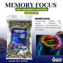 Memoria Tea 4 oz. 113gr. Vitaminas para el cerebro, Concentracion y enfoque