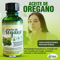 Aceite de Oregano para Hongos, 100% Oil Oregano Sin refinar 30ml. Píe de Atleta