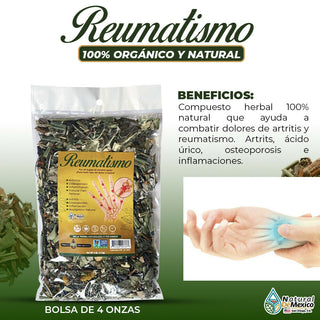 Compuesto Herbal Reumatismo 4 oz. 113gr. Rheumatism Herbal Tea Inflamacion