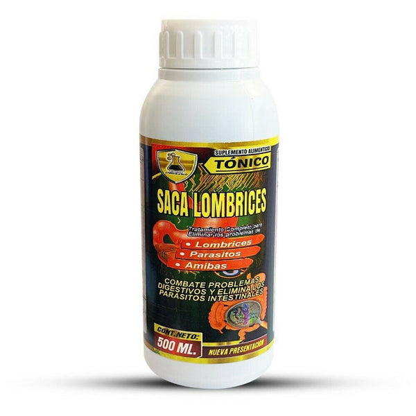 Removes Worms Treatment Drinkable Supplement and Tablets Treats Amoeba Parasites