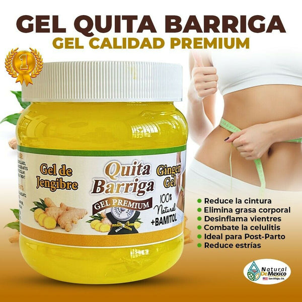 Remove Belly Premium Gel 250 gr. Ginger + Bamitol, Burns Fat, Reduces Sizes