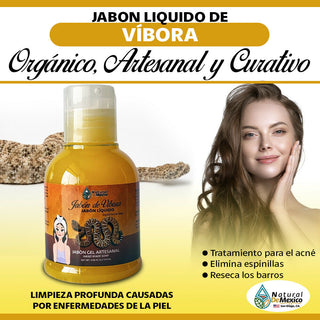 Jabon Liquido de Vibora de Cascabel RattleSnake Soap Treatment Skin Pack de 3