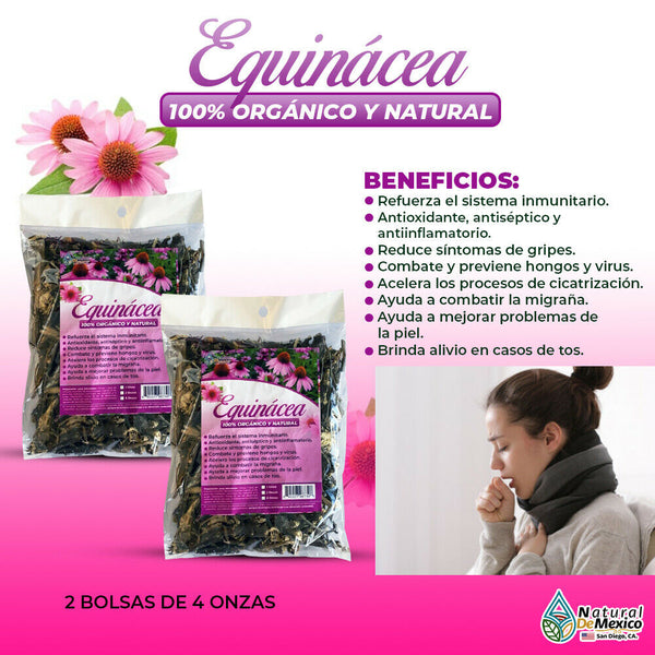 Equinacea Herbal 8 oz-227g (2/4oz) Echinacea Purpurea, Health to Immune Support