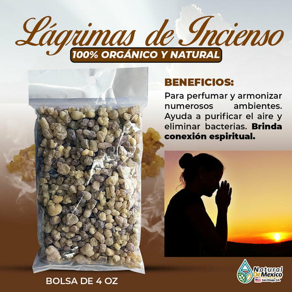 Resina Lagrimas de Incienso 1 Lb-453g. Spiritual Incense for Rituals Protection