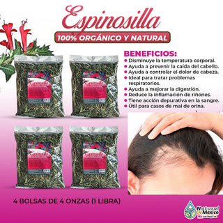 Espinosilla Herbal/Tea 1 Lb-453g (4/4oz) Mexican Loeselia, Supports Hair Health