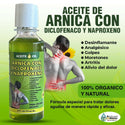 Arnica Oil Aceite Con Dicl y Napro 6 oz. Alivia el Dolor Muscular y Articular