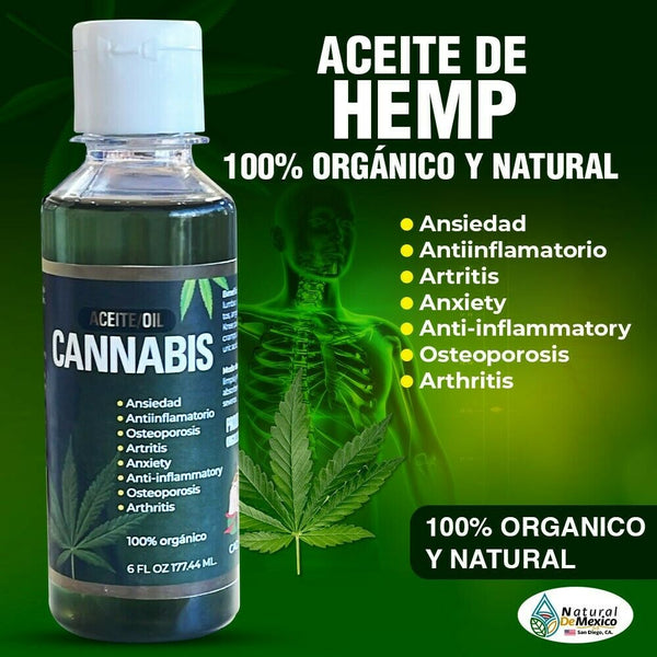Oil Aceite 6 oz. Natural Pain Relief Support Arthritis Muscle Pain Relief