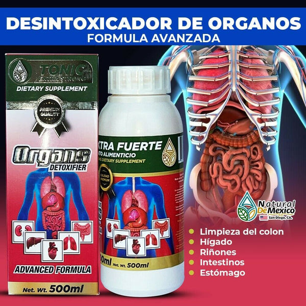 Drinkable Organ Detoxifier 500ml. Colon, Liver, Kidneys, Stomach Detox