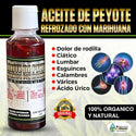 Aceite de Peyote 4 oz. Extra Virgen REFORZADO Para DOLORES Musculares Original Mx