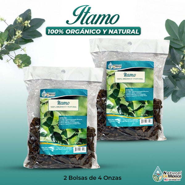 Itamo hierba tea ayuda a tratar asma, resfriados y la tos 8 oz (2 de 4 oz)-227g.