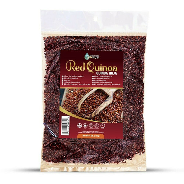 Quinoa Roja Te Herbal 1 lb. 453gr. (4/4) Fibra Vegan Protein 100% Puro de Mexico