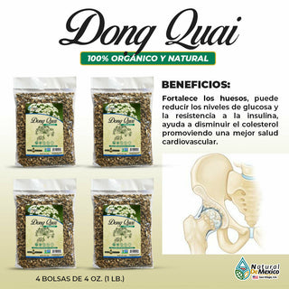 Dong Quai Herb Tea 1 lb. 453gr. (4 / 4 oz.) Angelica Sinensis Para Osteoporosis