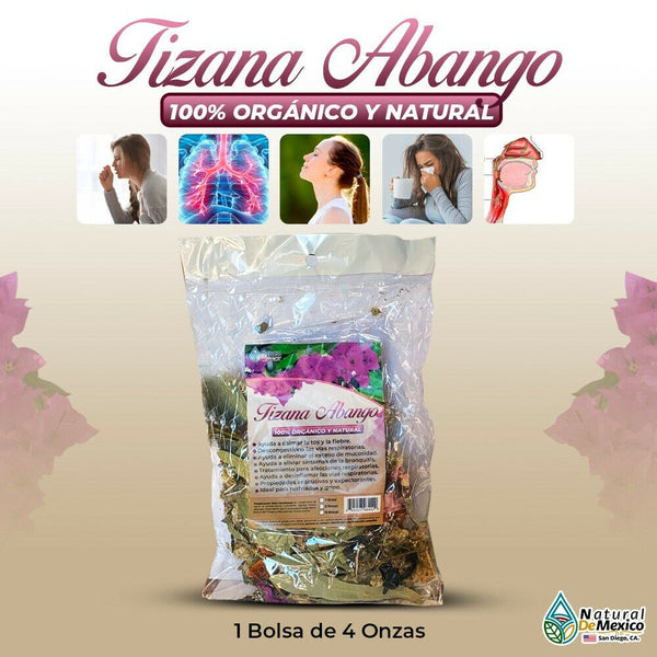 Tizana de Abango Expectorante natural para los pulmones 4 onzas - 113 gramos