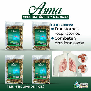 Asma Herbal/Tea 1 Lb-453g. (2/4 oz) Bronquios, Asthma Natural respiratory Relief