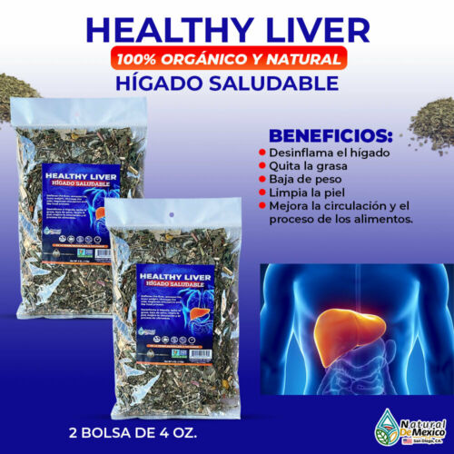 Higado Saludable Compuesto Herbal 8 oz. 227gr. (2/4 oz.) Health Liver Herb Tea