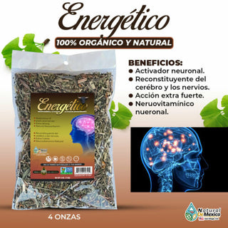 Energetico Herbal/Tea 4 oz-113g Hierro Herbal, Bienestar Emocional, Brain Health
