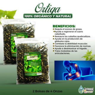 Ortiga Nettle Tea Herb Tea problemas de las articulaciones 8 oz(2 de 4 oz)-227g.