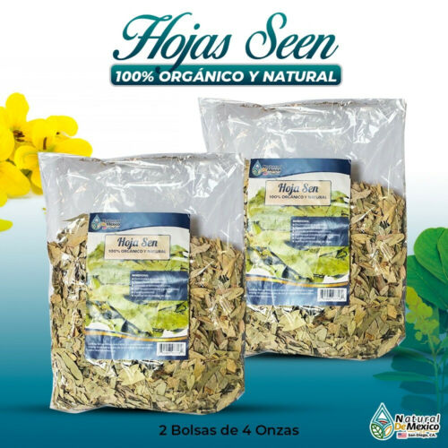 Hoja Sen Herbal Tea 8 oz-227g (2/4 oz) Dried Senna Leaves Tea Digestive Support