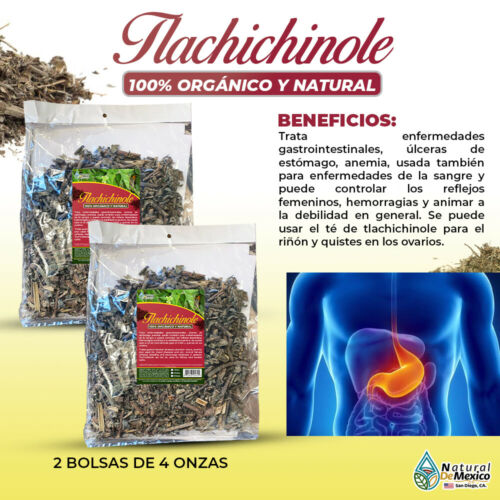 Tlachichinole Ovariton para la gastritis, ideal para ovarios 8oz(2 de 4oz)-227g.