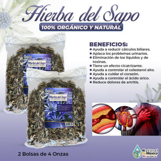 Hierba del Sapo Hierba 8 oz-227g (2/4oz) Toad Grass Herb Cholesterol Support