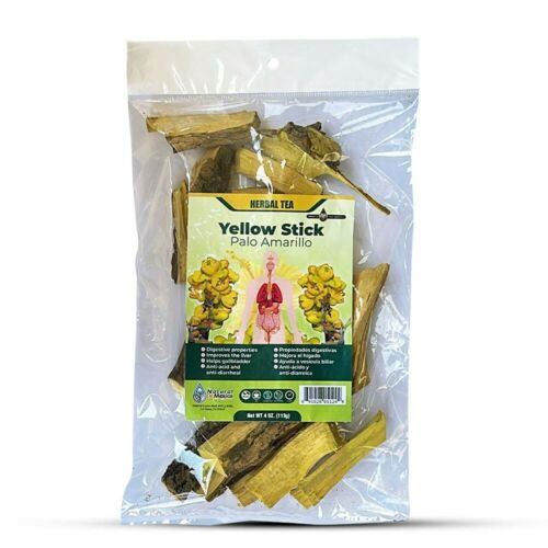 Palo Amarillo 1 lb. 453 gr. Yellow Stick Herb Tea, Palo de Arco, Cuida el Higado