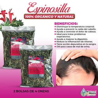 Espinosilla Herbal/Tea 8 oz-227g (2/4oz) Mexican Loeselia, Supports Hair Health