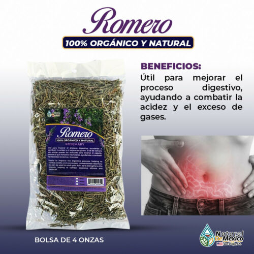 Romero Rosemary Herbs Tea mejora el proceso digestivo,combate acidez 4onzas-113g