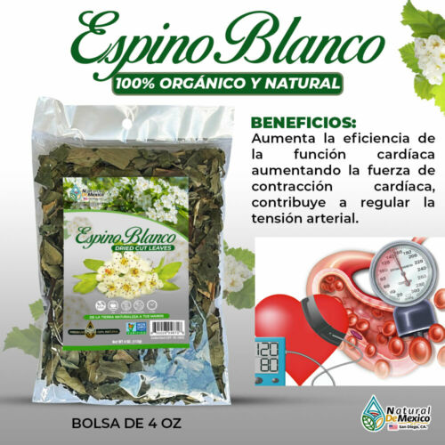 Espino Blanco Herbal Tea 4 oz.-113g Organic Hawthorn Berry Natural Mexican Herb