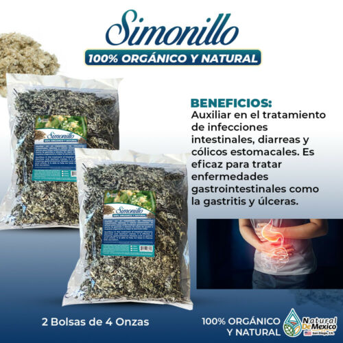 Simonillo simonilla Hierba tea trata la gastritis y ulceras 8 oz(2 de 4oz)-227g.