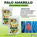 Palo Amarillo 8 oz. 227gr. Yellow Stick Herb Tea, Palo de Arco, Cuida el Higado
