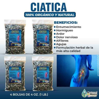 Ciatica Compuesto Herbal Te 1 lb. 453gr. Nervio Ciatico Plus Sciatic Nerve Pain