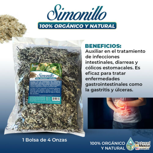 Simonillo simonilla Hierba tea trata gastritis y ulceras naturalmente 4 oz-113g.