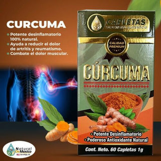 Curcuma 95% Curcuminoids Turmeric 60 Caps. 1g. Turmeric Extract Antiinflamatorio