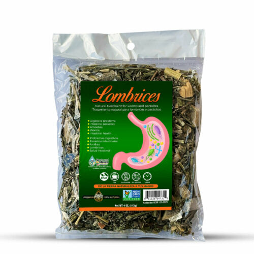 Saca Lombrices Herbal/Tea 8 oz-226gr.(2 de 4 oz.) Lombrices, Parasitos y Amibas