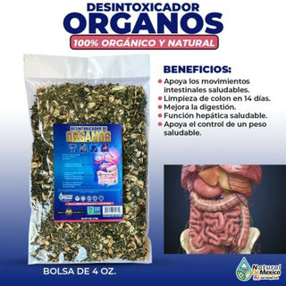 Desintoxicador de Organos Compuesto Herbal 4 oz. 113gr. Limpieza de los Organos