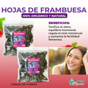 Hojas de Frambuesa, Raspberry leaf Tea Fertilidad de la Mujer 8 oz(2 de 4oz)227g