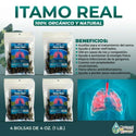 Itamo hierba tea ayuda a tratar asma, resfriados y la tos 1 Lb (4 de 4 oz)-453g,