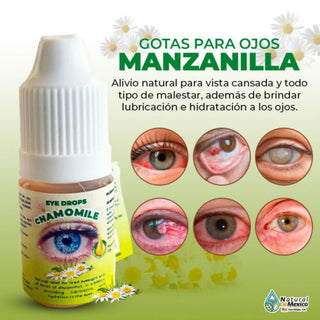 Gotas de Manzanilla Chamomile Herbal Eye Drops 100% Natural para Cataratas y más