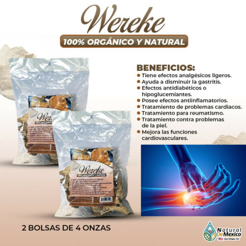 Wereke Huereque Ayuda con el tratamiento del reumatismo 8 onzas (2 de 4oz)-227g.