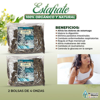 Estafiate Herbal/Tea 8 oz-227g (2 de 4oz) Improves Digestion Herb Dried Leaves