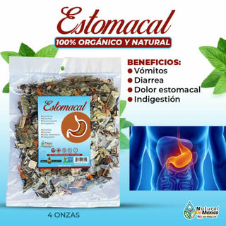 Estomacal Herbal Tea 4 oz-113g Inflamación Estomacal Mal Aliento , Diarrea y Más