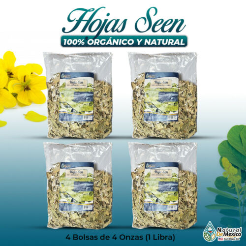 Hoja Sen Herbal Tea 1 Lb-453g (4/4 oz) Dried Senna Leaves Tea Digestive Support