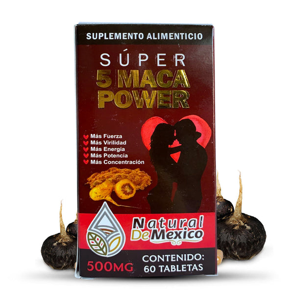 Super 5 Macas Herbal Supplement 60 Tabs. Macas for Men